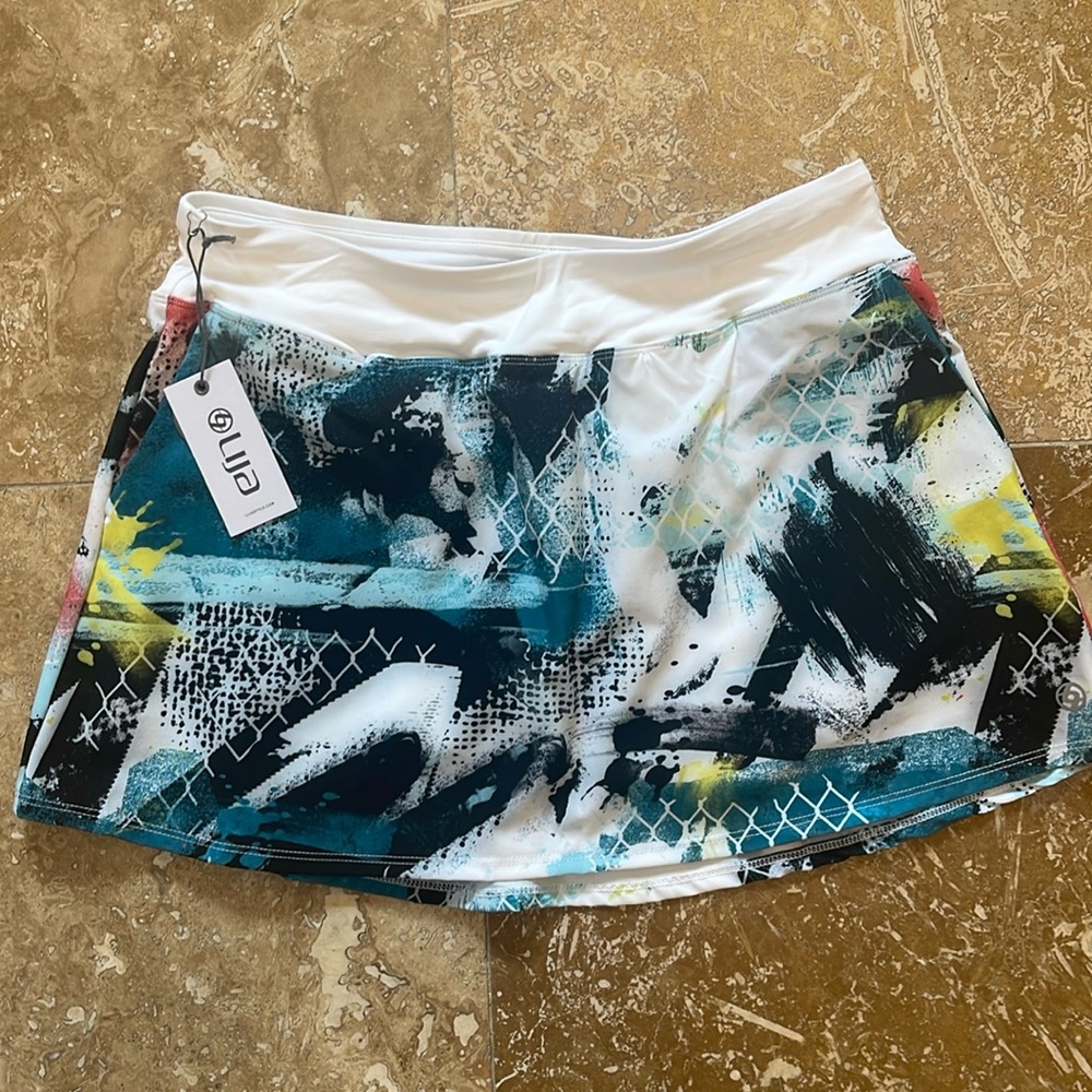 LIJA Tennis Swing Skirt Skort UPF with Pockets NWT Size Medium